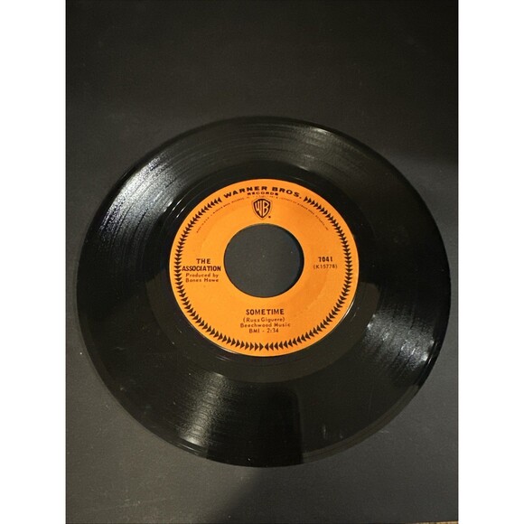 Warner Brothers Records 45 Record The Association Sometime / Windy Used - Picture 2 of 2